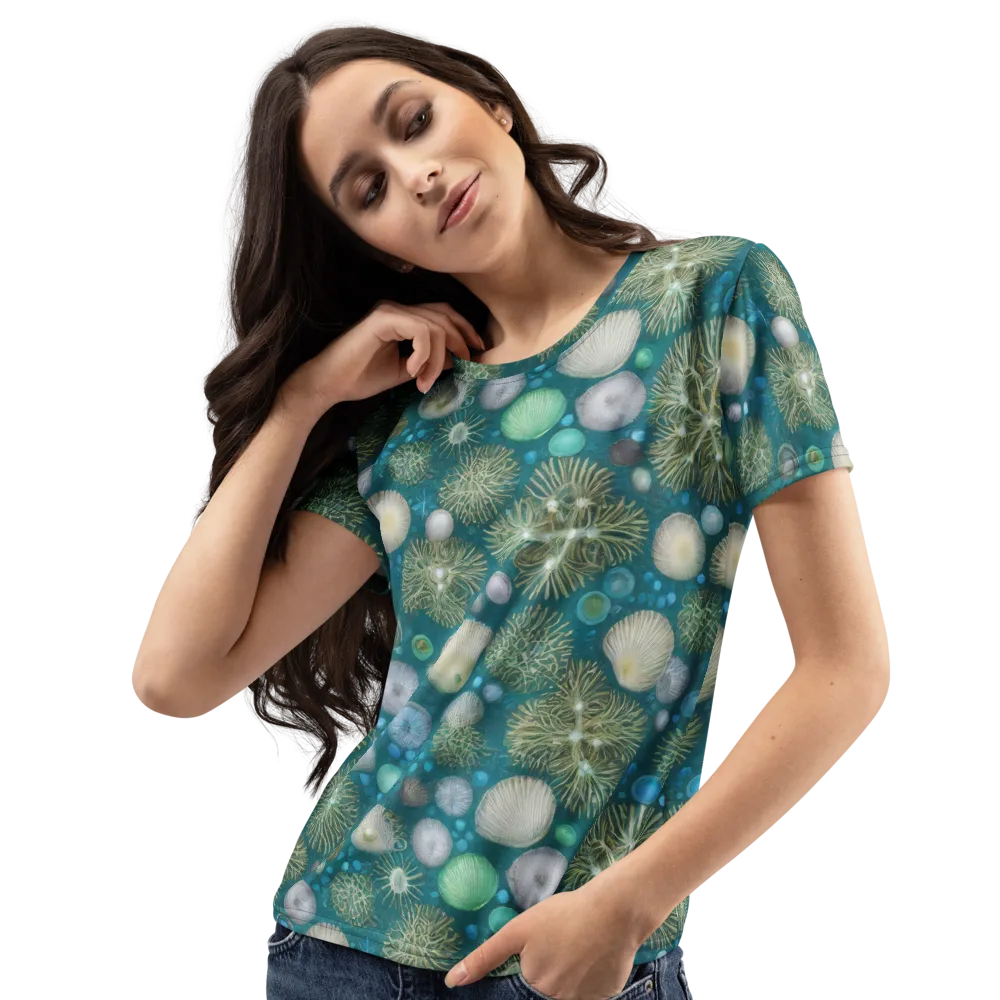 Abyssal Garden on Women's Crew Neck T-Shirt — Left Front