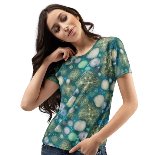 Abyssal Garden on a Women's Crew Neck T-Shirt