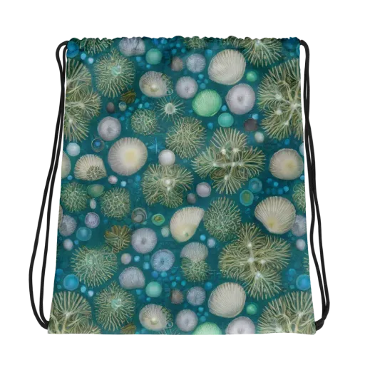 Abyssal Garden on a Drawstring Bag