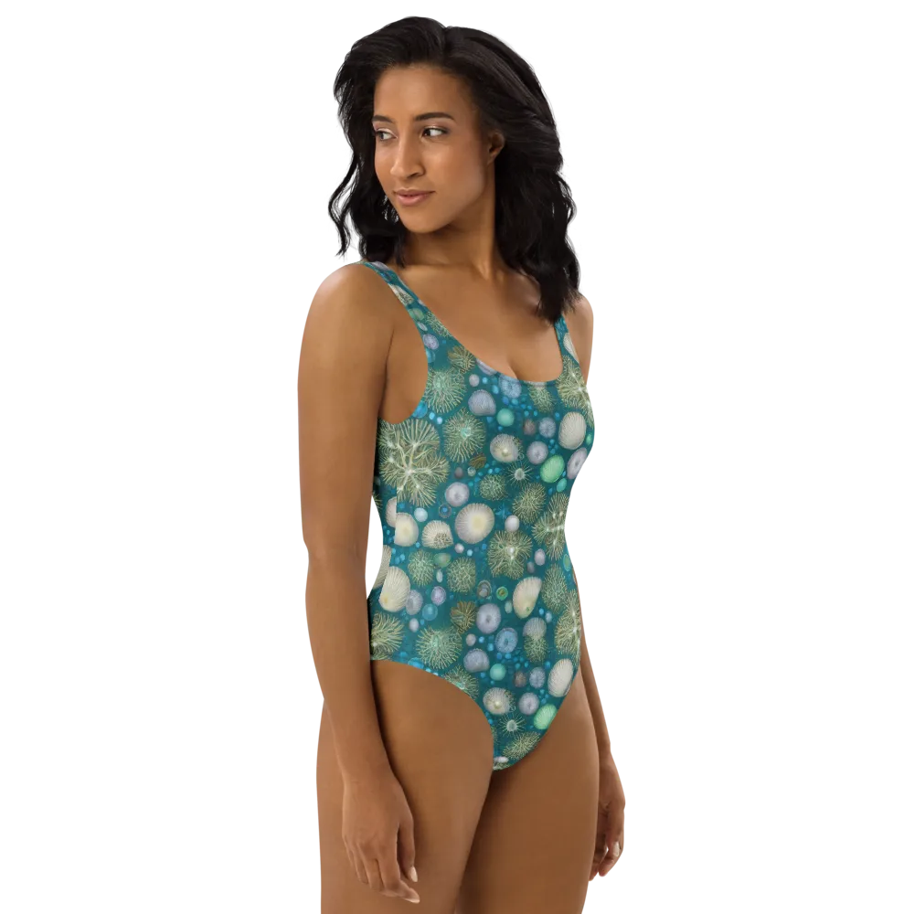 Abyssal Garden on One-Piece Swimsuit — Right