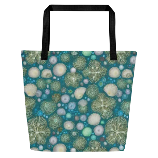 Abyssal Garden on a Large Tote Bag W/ Pocket