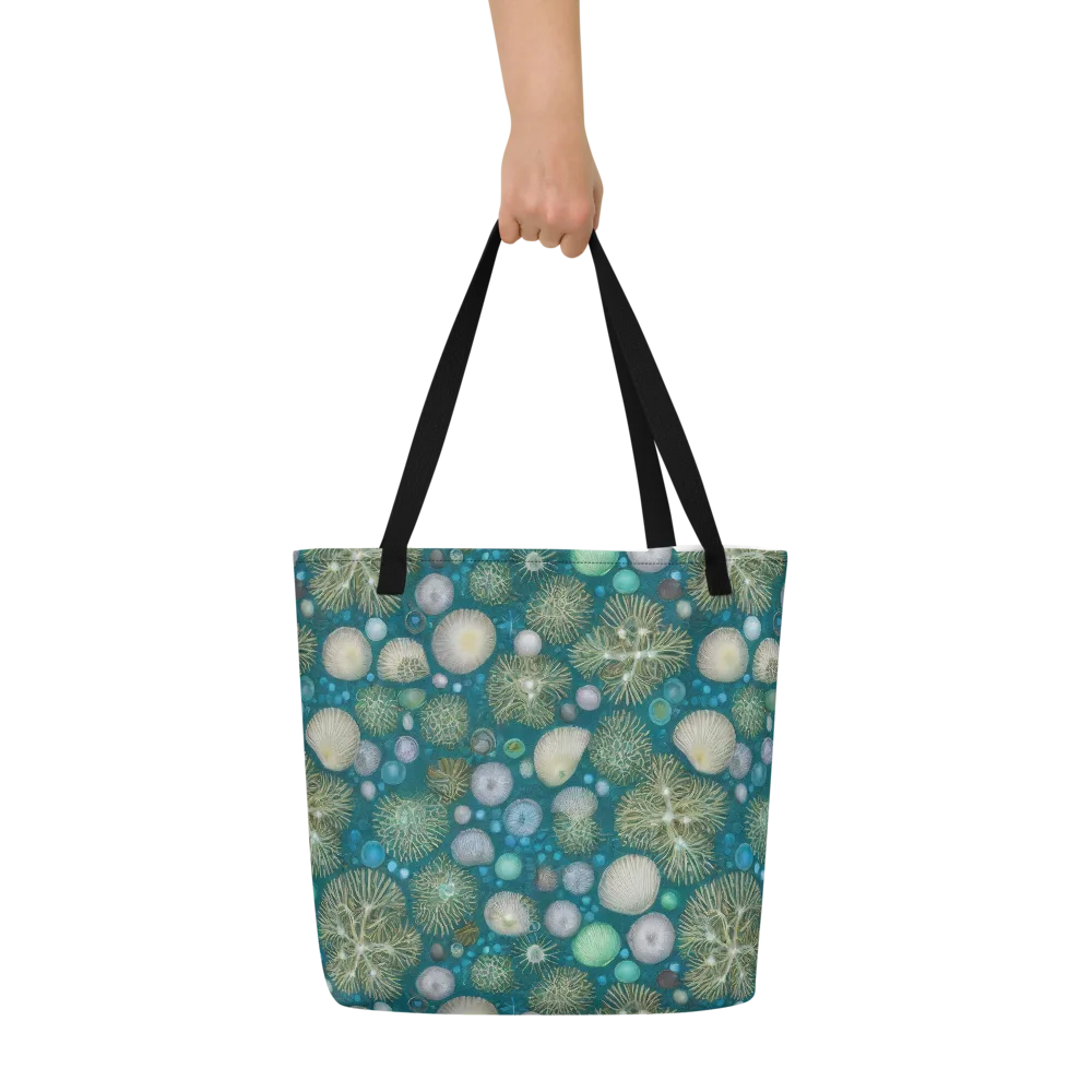 Abyssal Garden on Large Tote Bag W/ Pocket — Front
