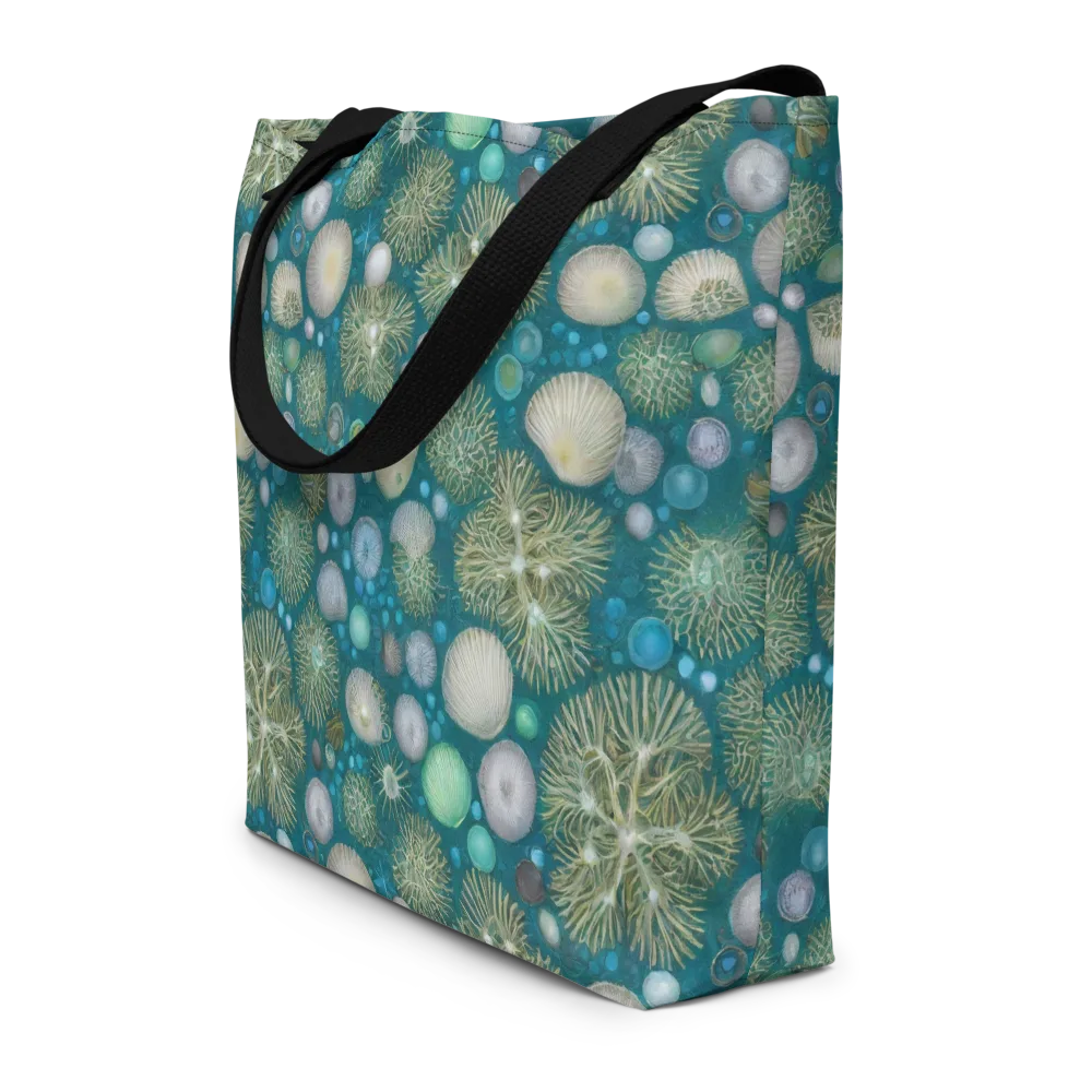 Abyssal Garden on Large Tote Bag W/ Pocket — Front
