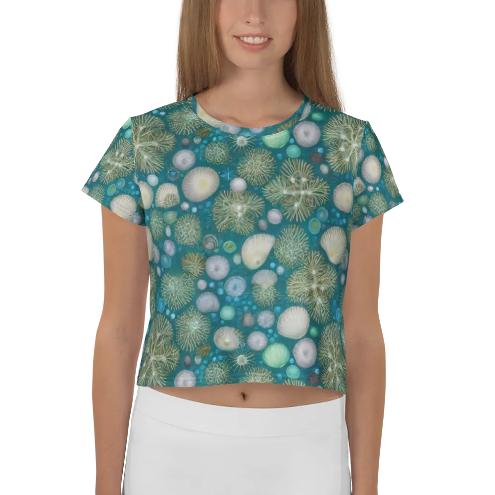 Abyssal Garden on Crop Tee — Front