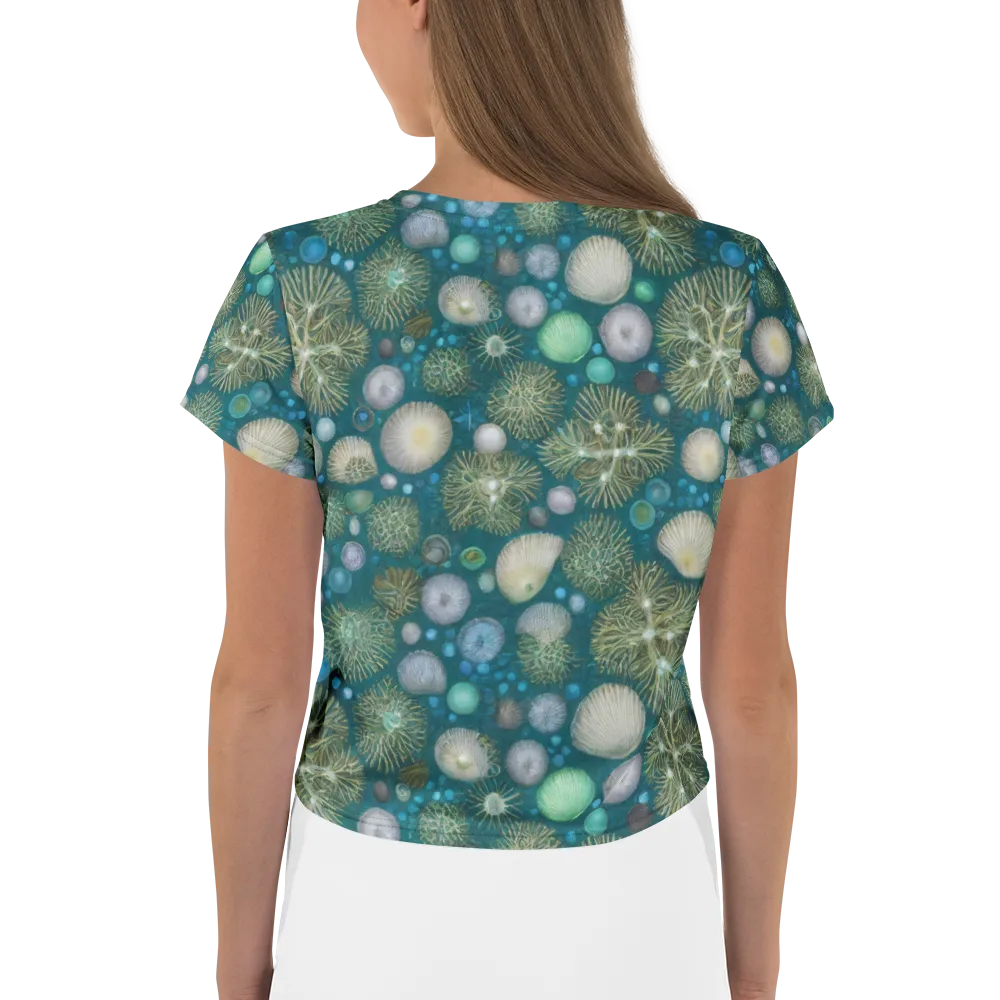 Abyssal Garden on Crop Tee — Back