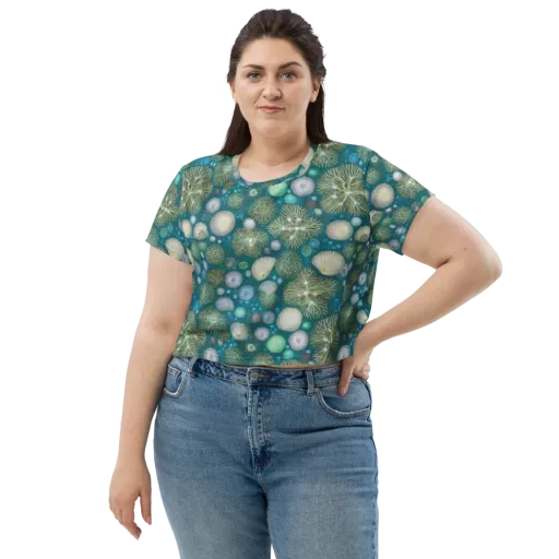 Abyssal Garden on a Crop Tee