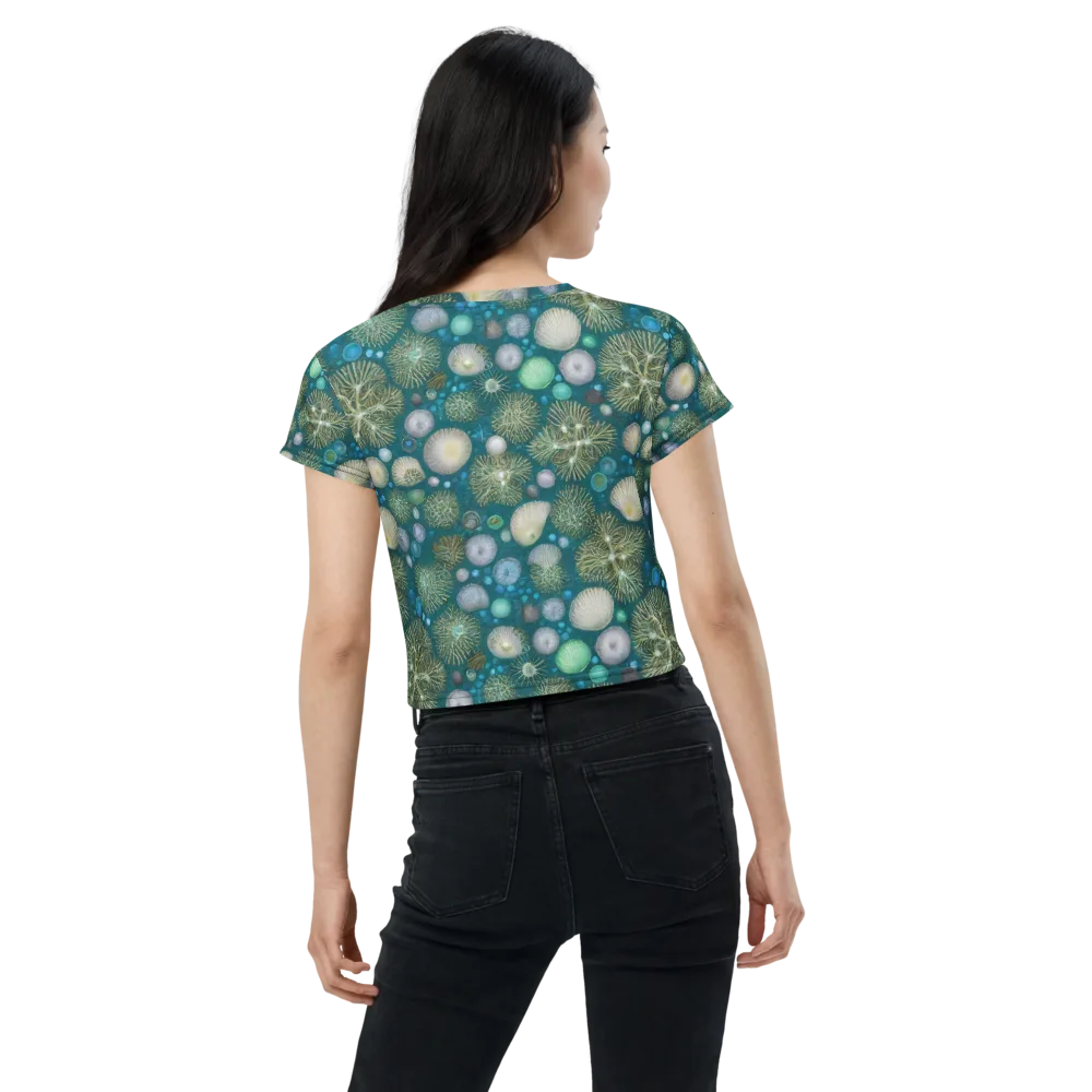 Abyssal Garden on Crop Tee — Back