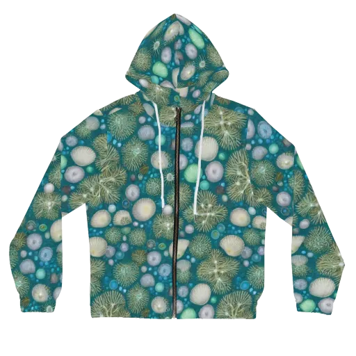 Abyssal Garden on a Women's Full-Zip Hoodie