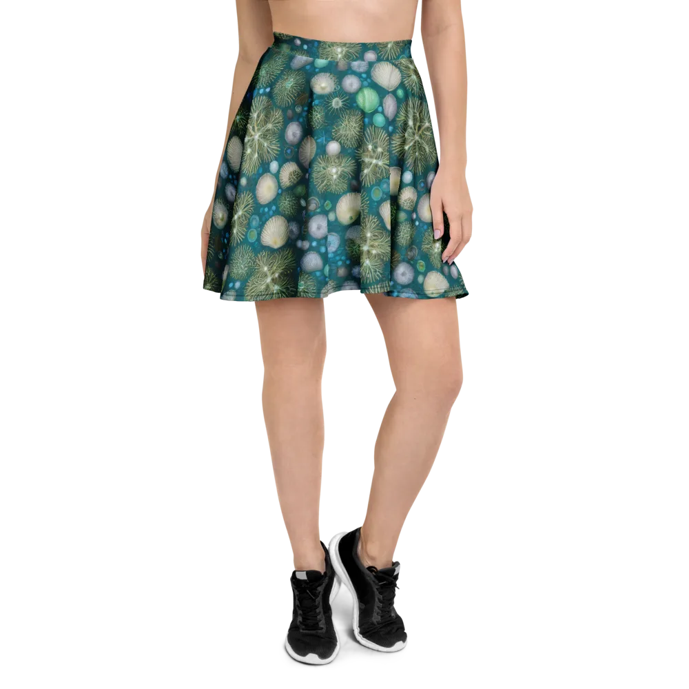 Abyssal Garden on Skater Skirt — Front