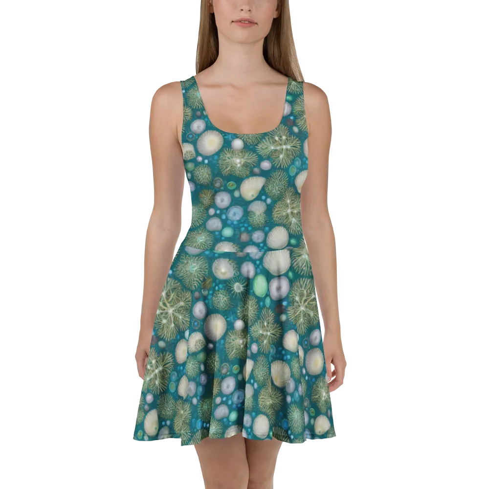 Abyssal Garden on Skater Dress — Front