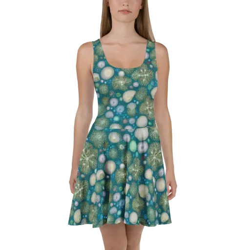 Abyssal Garden on a Skater Dress
