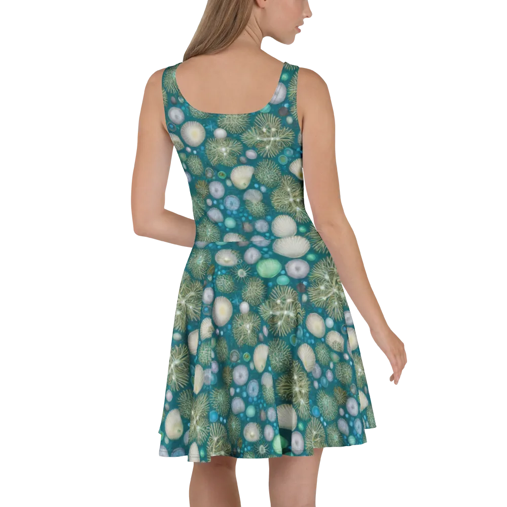 Abyssal Garden on Skater Dress — Back