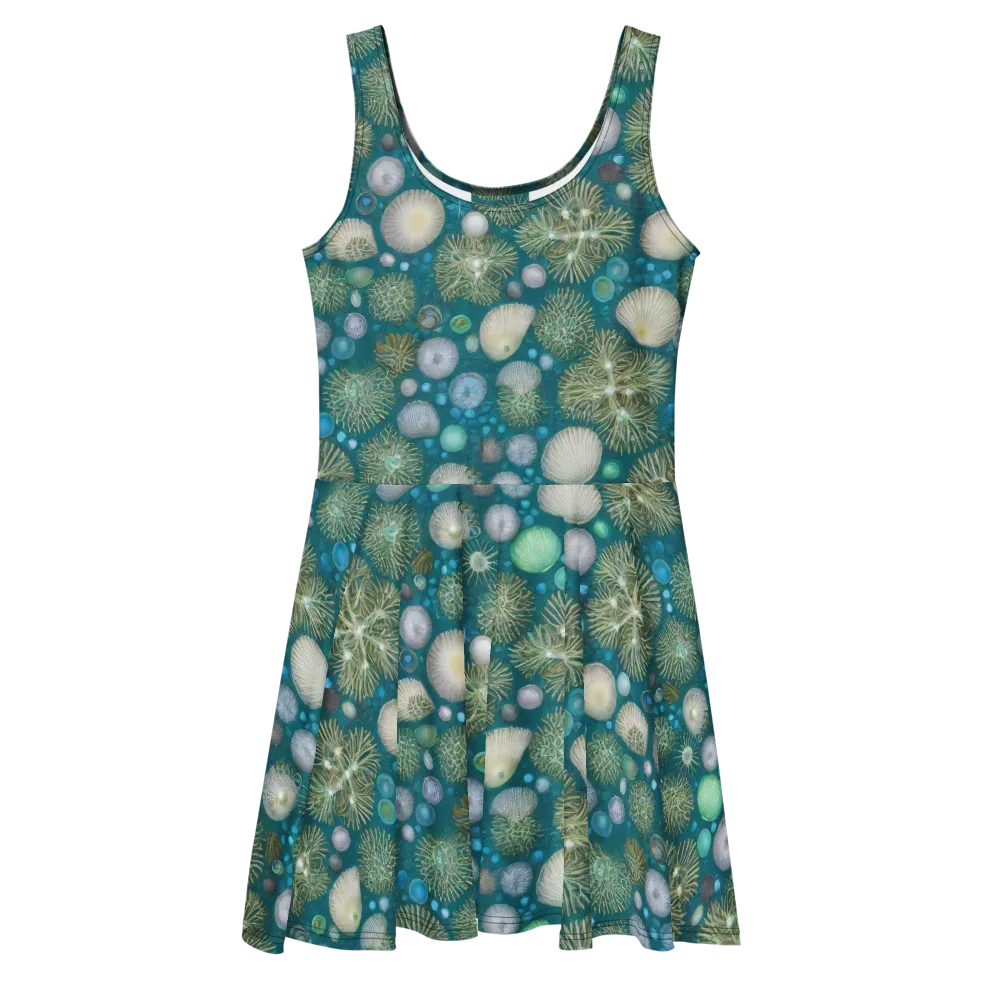 Abyssal Garden on Skater Dress — Front