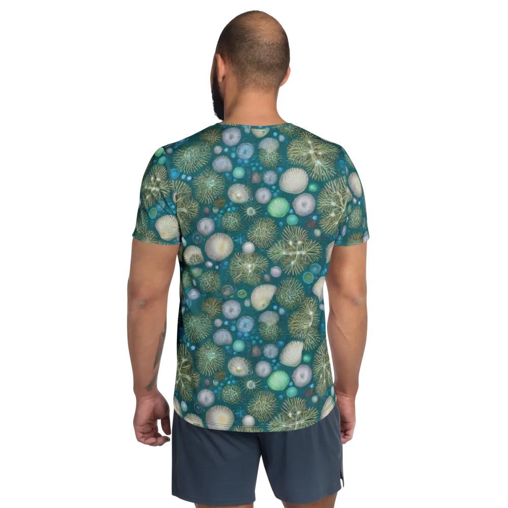 Abyssal Garden on Men's Athletic T-Shirt — Back