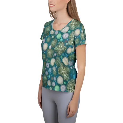 Abyssal Garden on a Women's Athletic T-Shirt