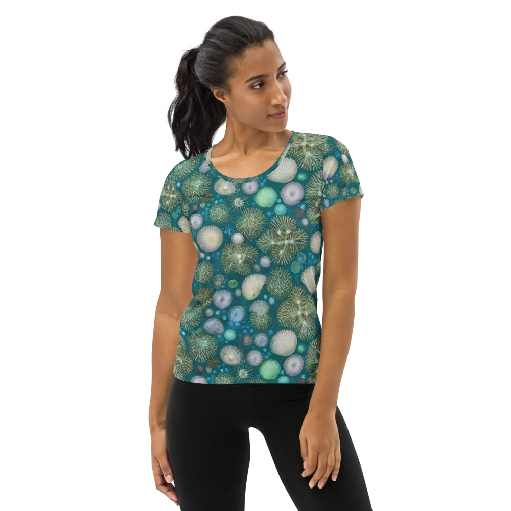 Abyssal Garden on Women's Athletic T-Shirt — Front