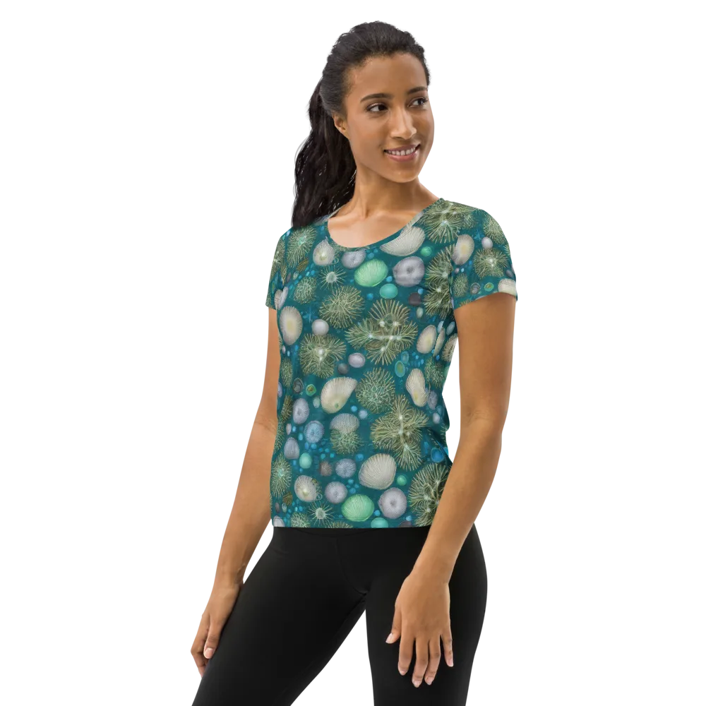 Abyssal Garden on Women's Athletic T-Shirt — Left