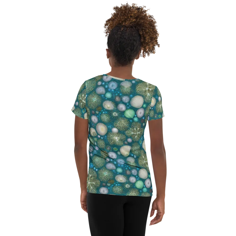 Abyssal Garden on Women's Athletic T-Shirt — Back