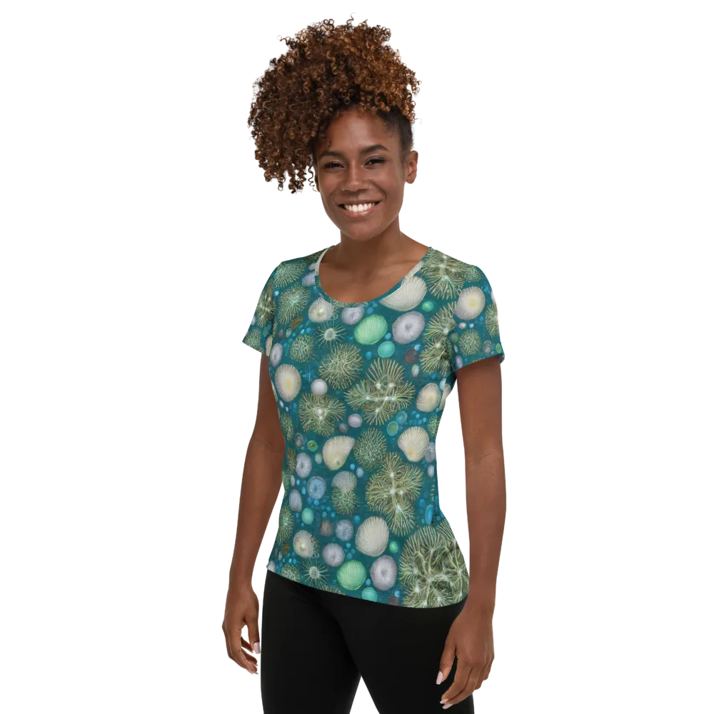 Abyssal Garden on Women's Athletic T-Shirt — Left