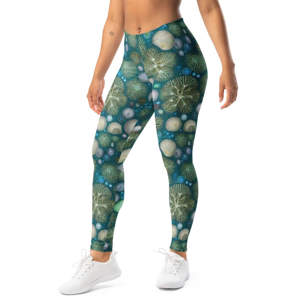 Abyssal Garden on Leggings — Left Front
