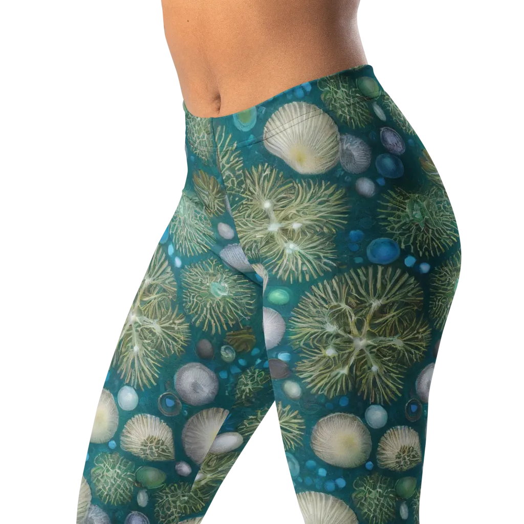 Abyssal Garden on Leggings — Left Front