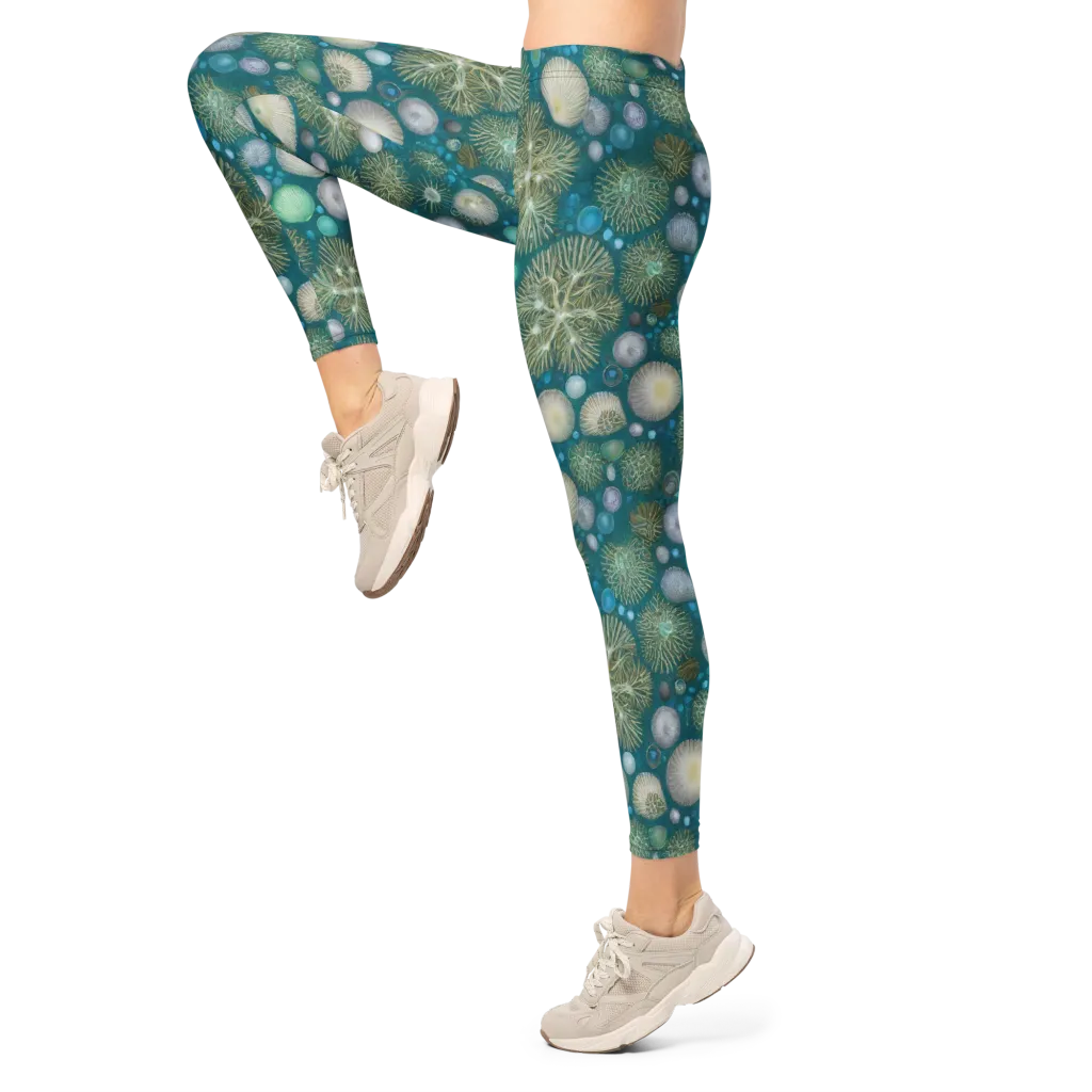 Abyssal Garden on Leggings — Left