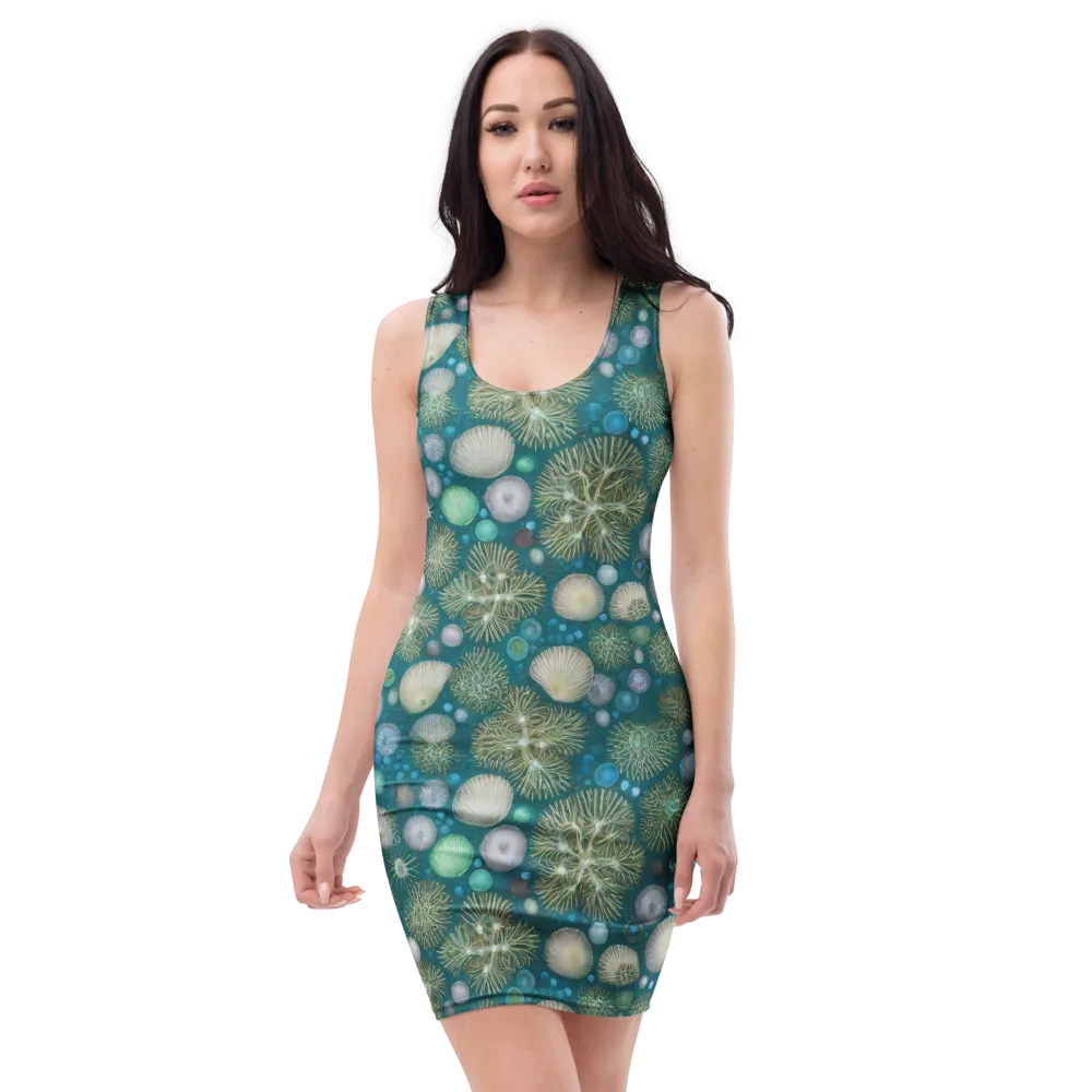 Abyssal Garden on Bodycon Dress — Front