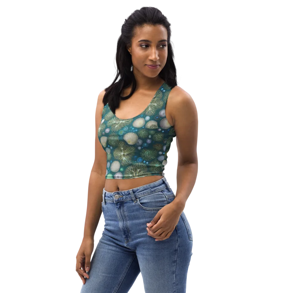 Abyssal Garden on Crop Top — Left Front