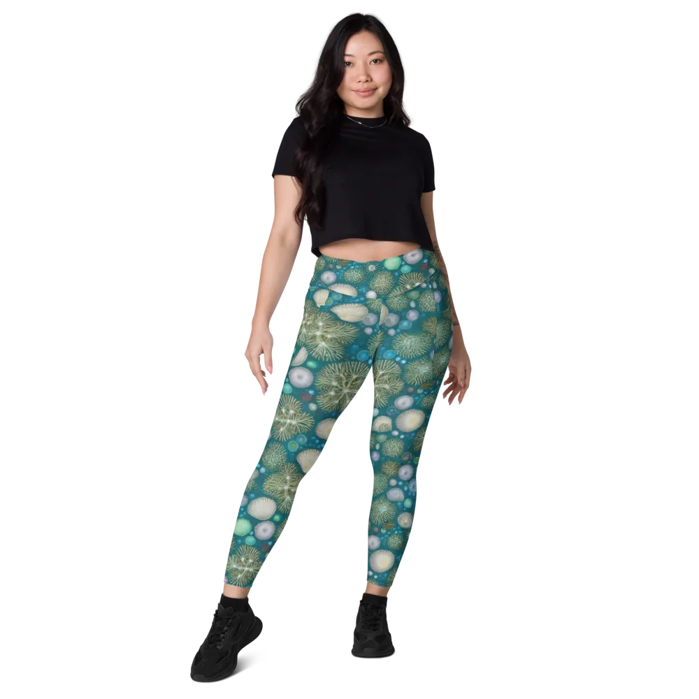 Abyssal Garden on Leggings with Pockets — Front