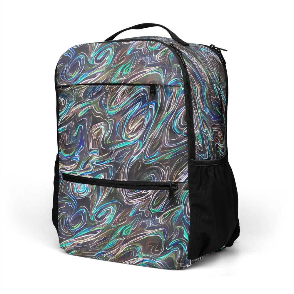 Iridescent Riptide on Utility Backpack — Left Front