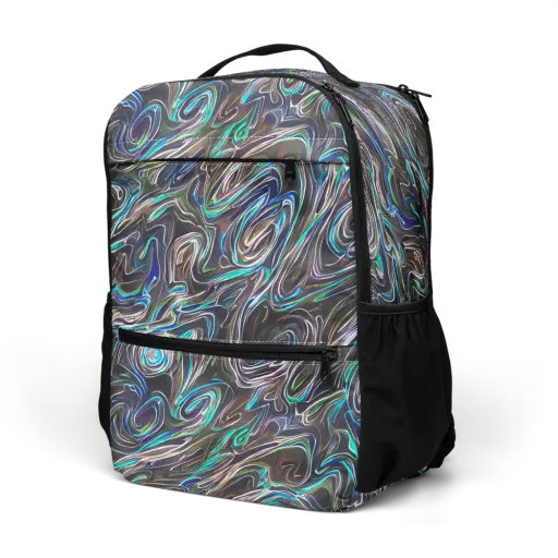 Iridescent Riptide on a Utility Backpack