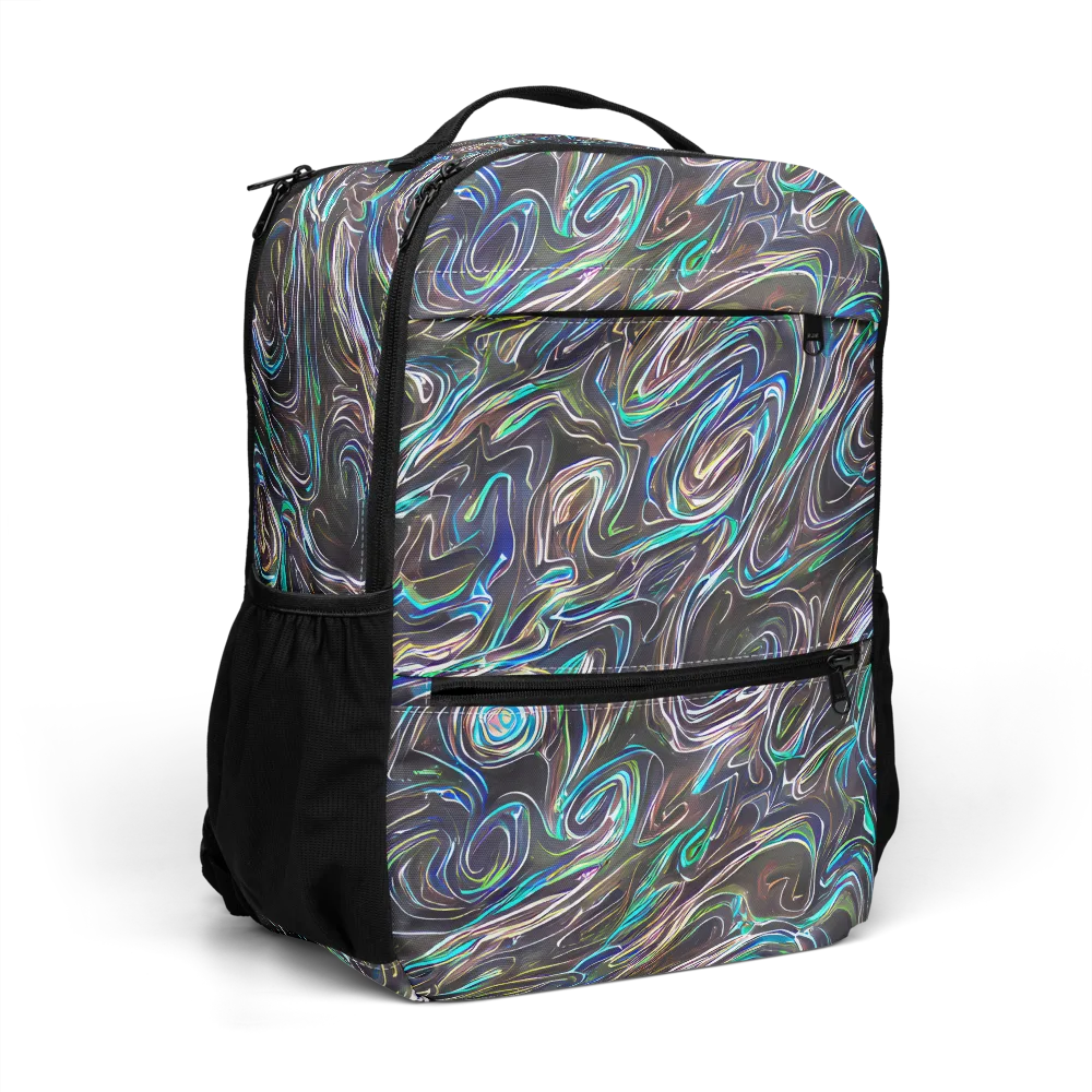 Iridescent Riptide on Utility Backpack — Right Front