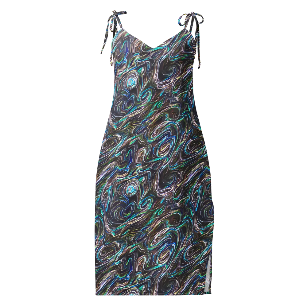 Iridescent Riptide on Slip Dress — Front