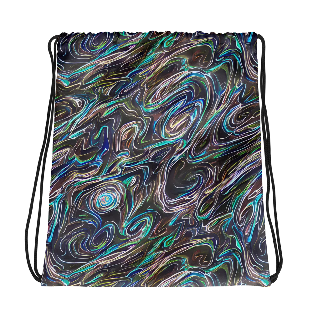 Iridescent Riptide on Drawstring Bag — Photo