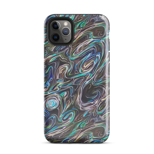 Iridescent Riptide on a Tough Case for iPhone®