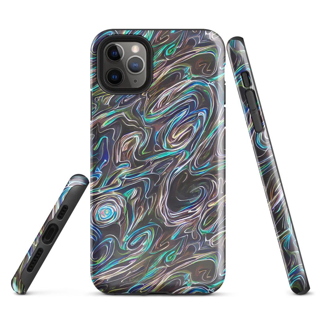 Iridescent Riptide on Tough Case for iPhone® — Front