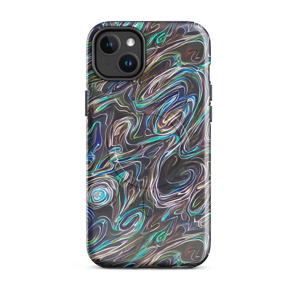 Iridescent Riptide on MagSafe Tough Case for iPhone® — Front