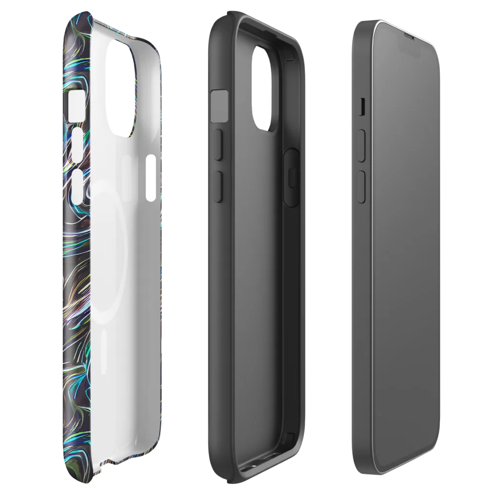 Iridescent Riptide on MagSafe Tough Case for iPhone® — Front