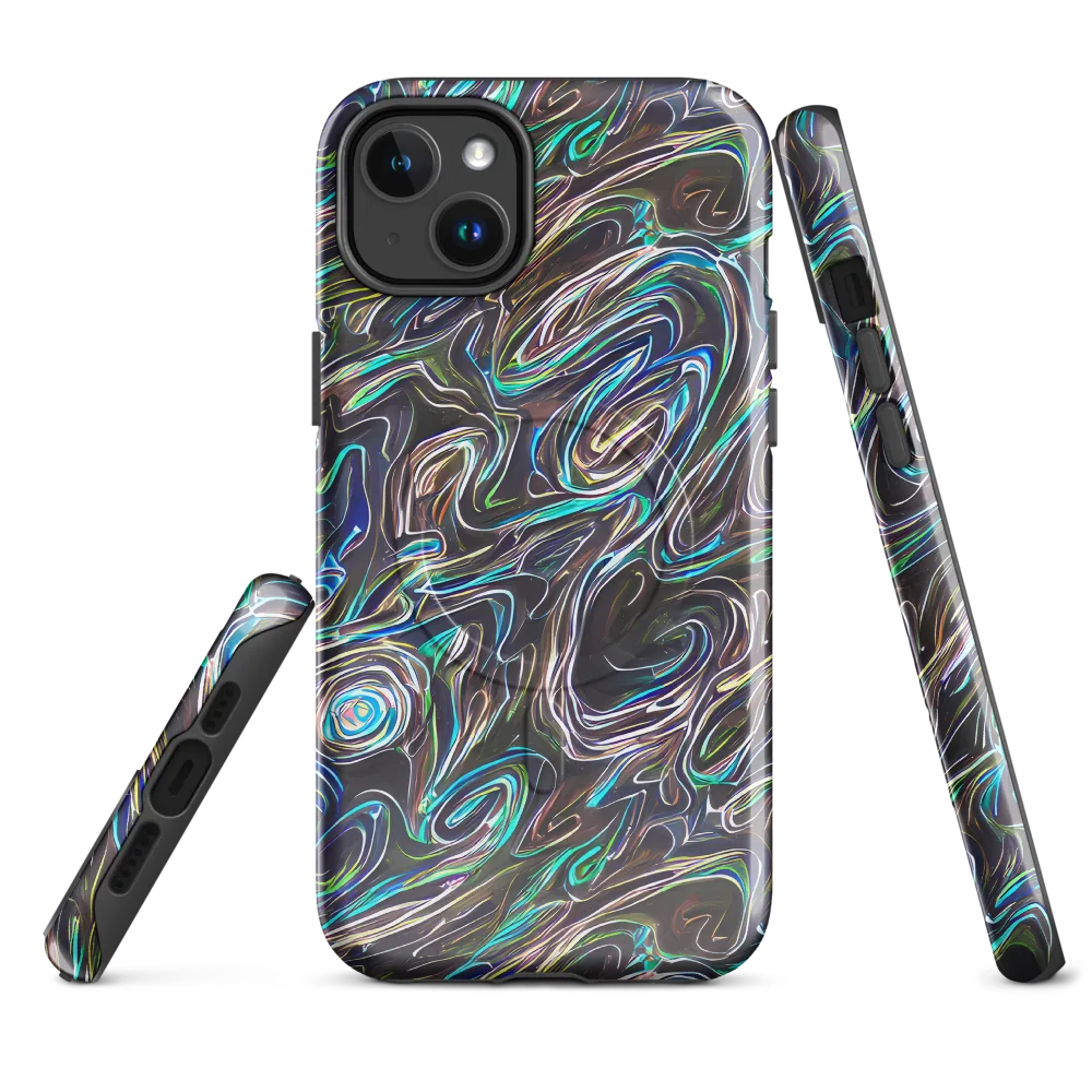 Iridescent Riptide on MagSafe Tough Case for iPhone® — Front