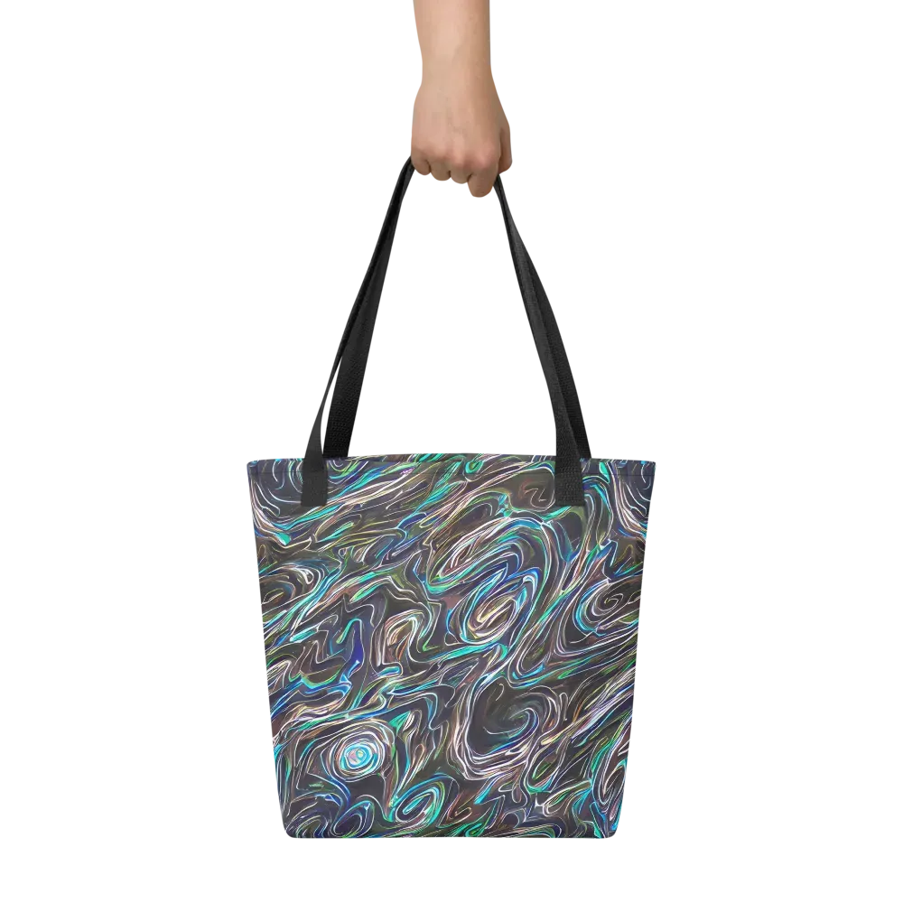 Iridescent Riptide on Tote Bag — Front