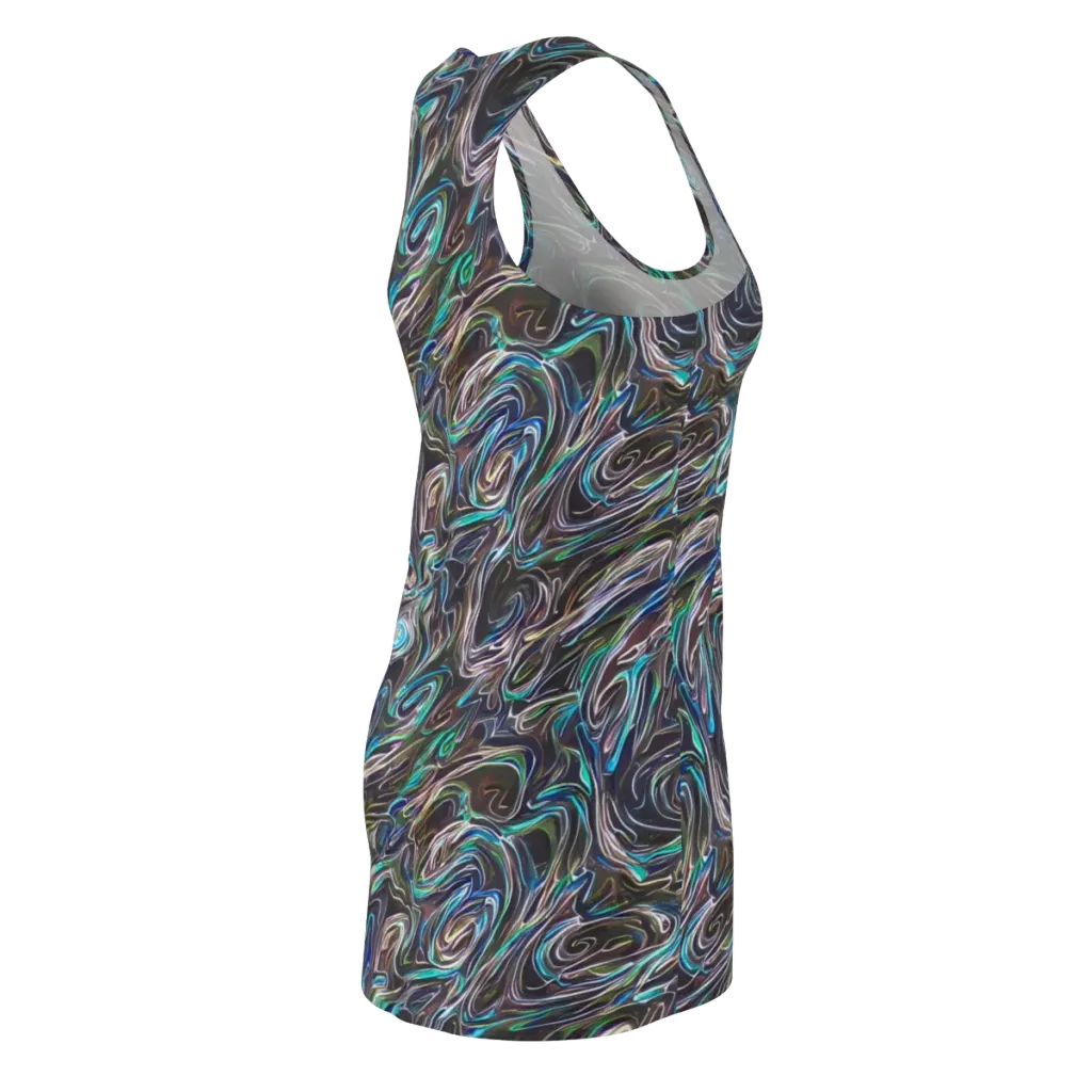 Iridescent Riptide on Racerback Dress — Back Side