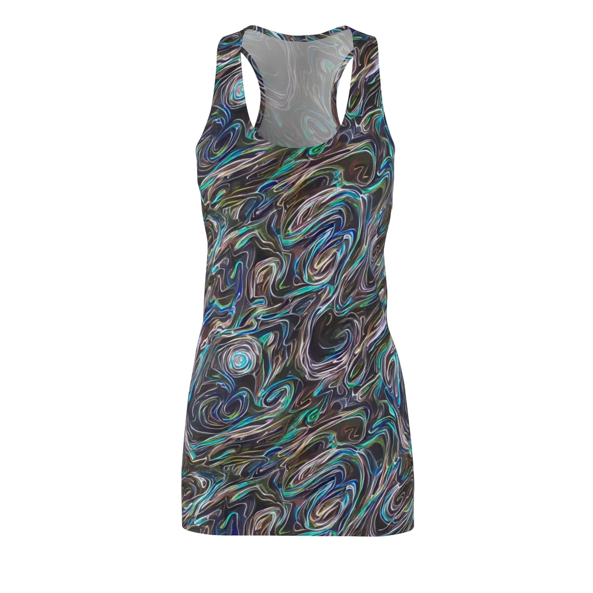 Iridescent Riptide on Racerback Dress — Front