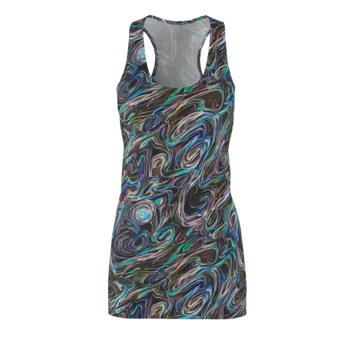 Iridescent Riptide on a Racerback Dress