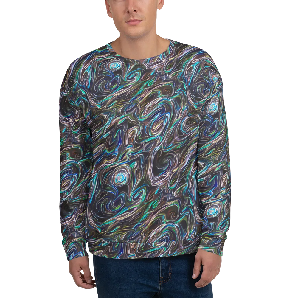 Iridescent Riptide on Sweatshirt — Front