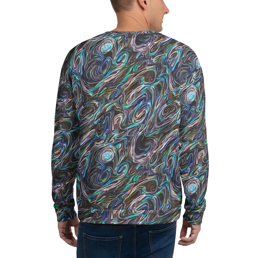 Iridescent Riptide on Sweatshirt — Back
