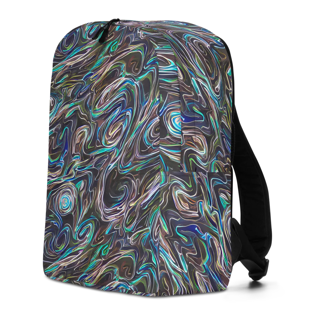Iridescent Riptide on Minimalist Backpack — Left