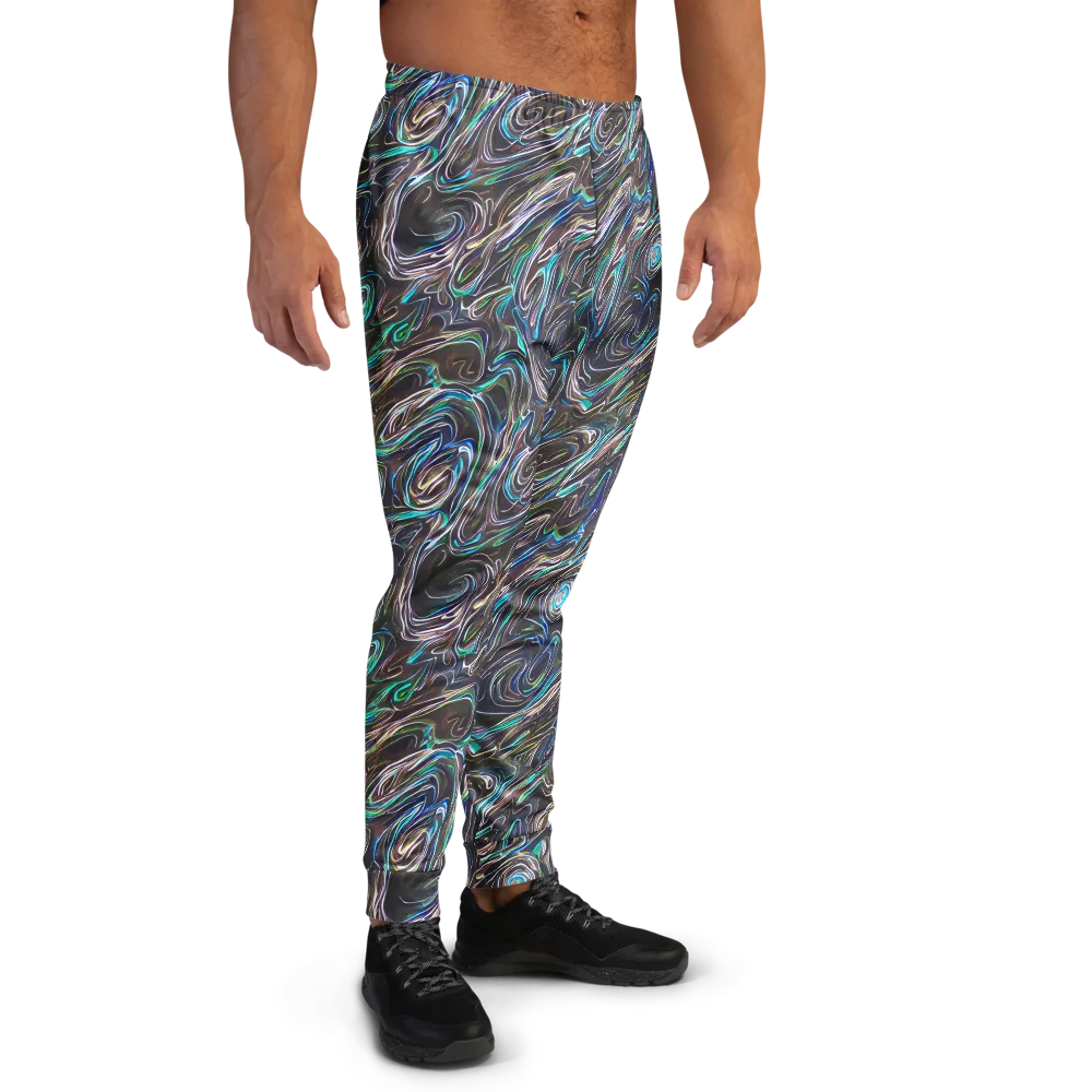 Iridescent Riptide on Men's Joggers — Right