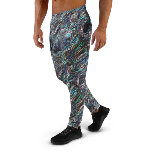 Iridescent Riptide on a Men's Joggers