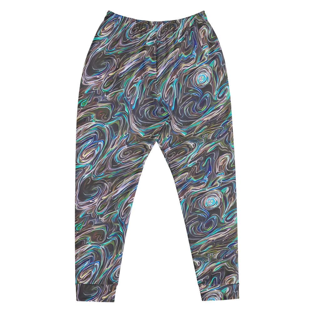 Iridescent Riptide on Men's Joggers — Front