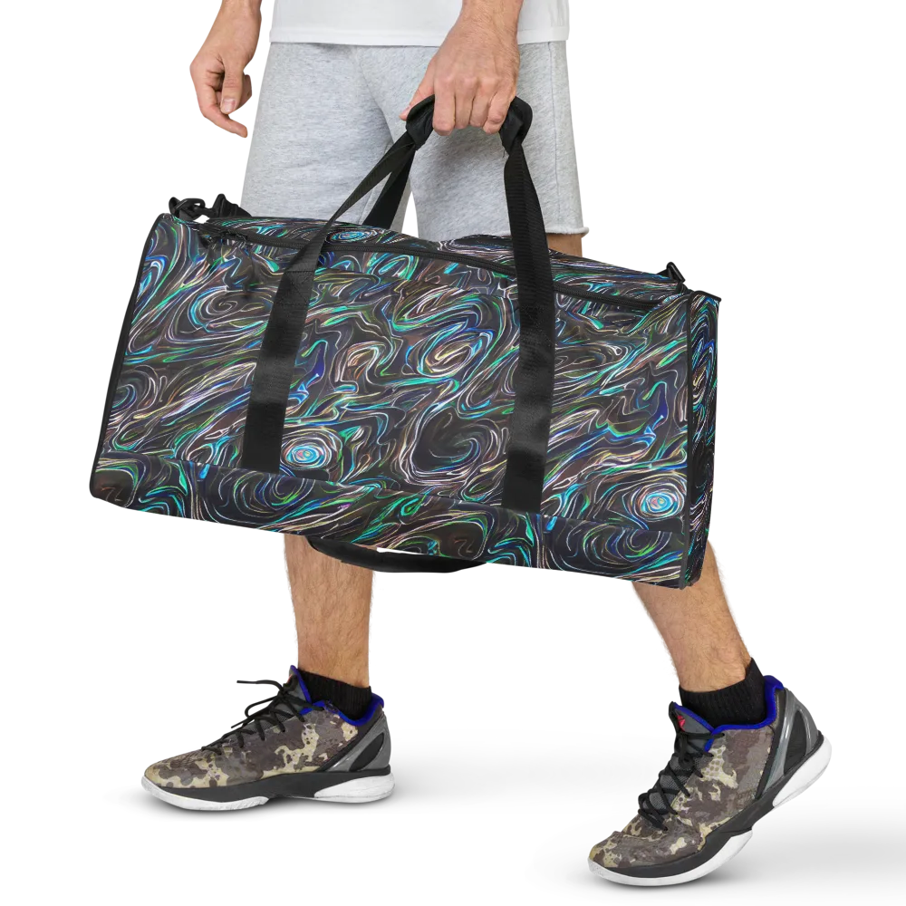 Iridescent Riptide on Duffle Bag — Front
